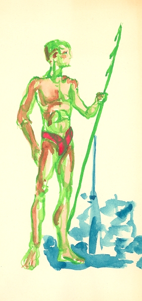 At 14: Seal Man with Spear